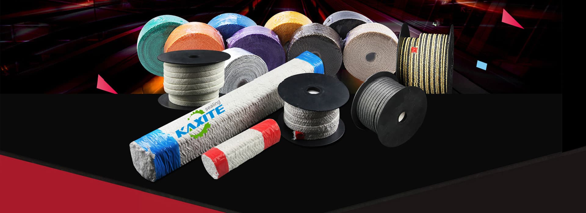 ការវេចខ្ចប់ក្រាហ្វិច និង PTFE សម្រាប់ការផ្សាភ្ជាប់ដើមសន្ទះ